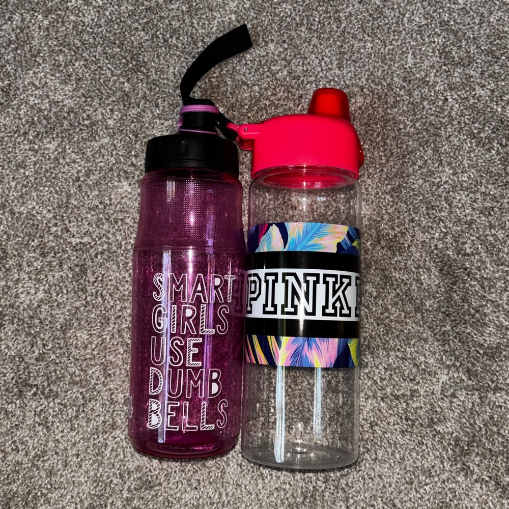 Pink and Purple Water Bottles